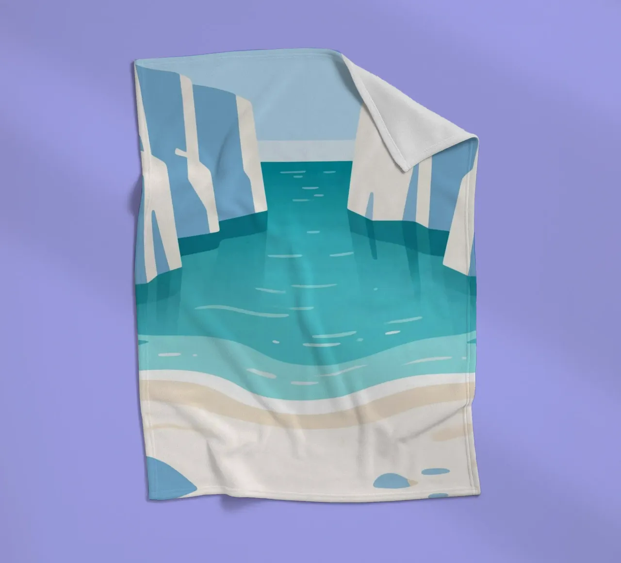 Mare calmo coperta in pile da knowledge