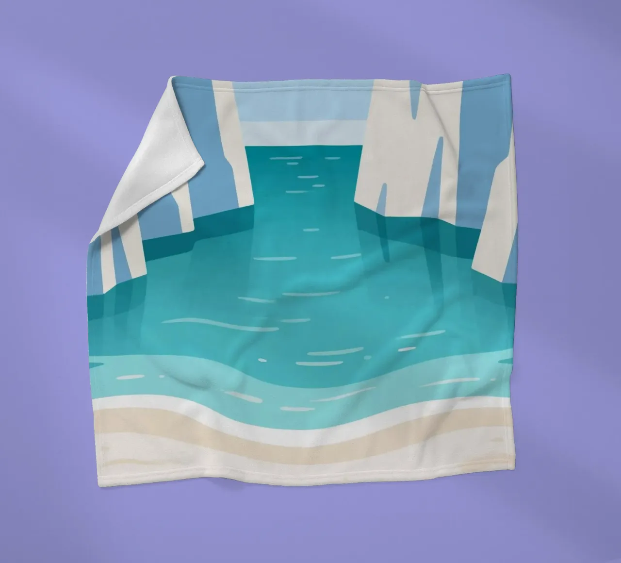 Mare calmo coperta in pile da knowledge
