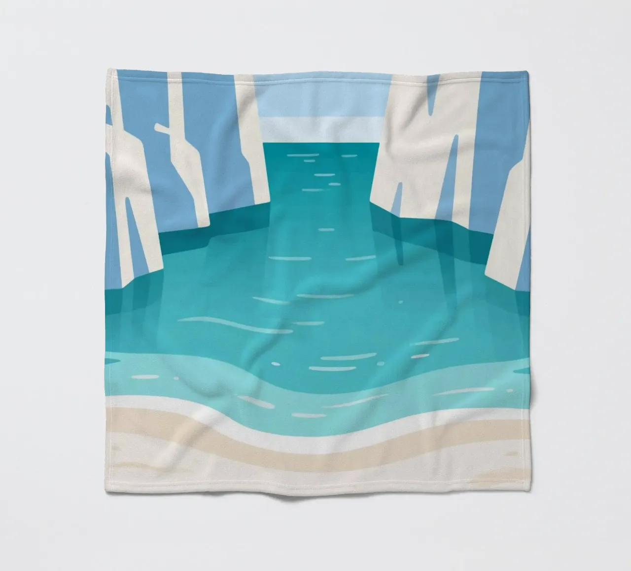 Mare calmo coperta in pile da knowledge