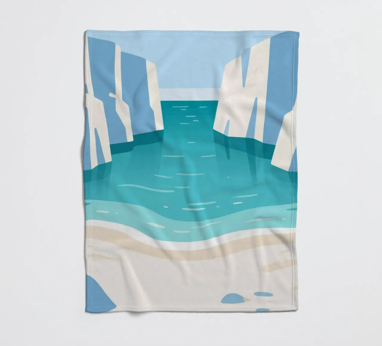 Mare calmo coperta in pile da knowledge