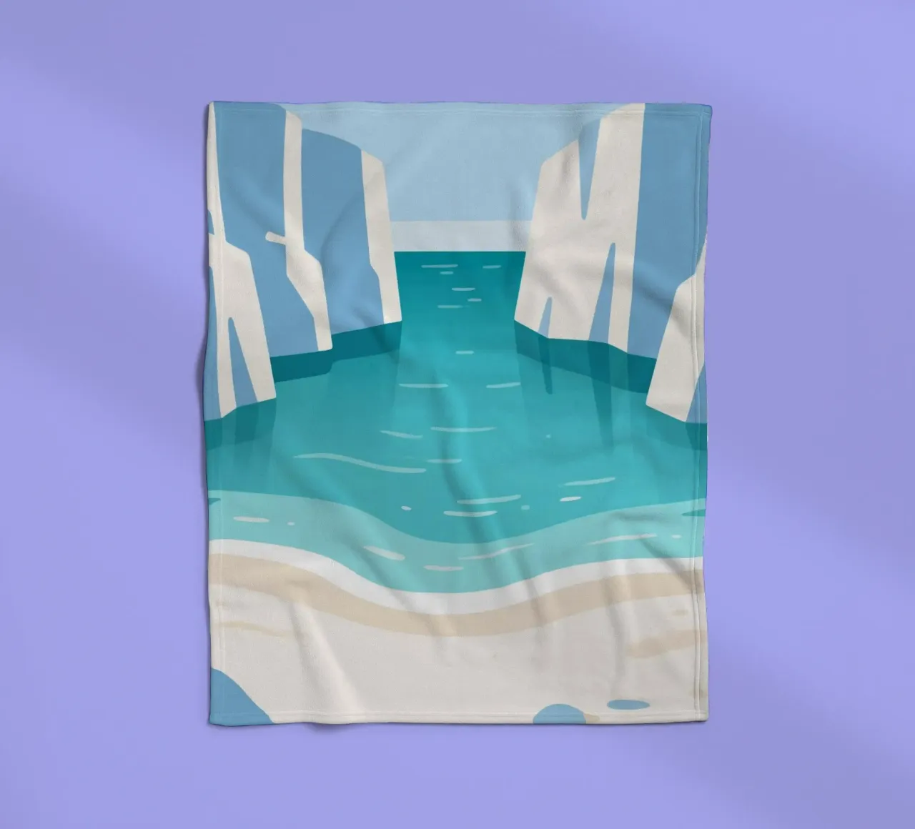 Mare calmo coperta in pile da knowledge