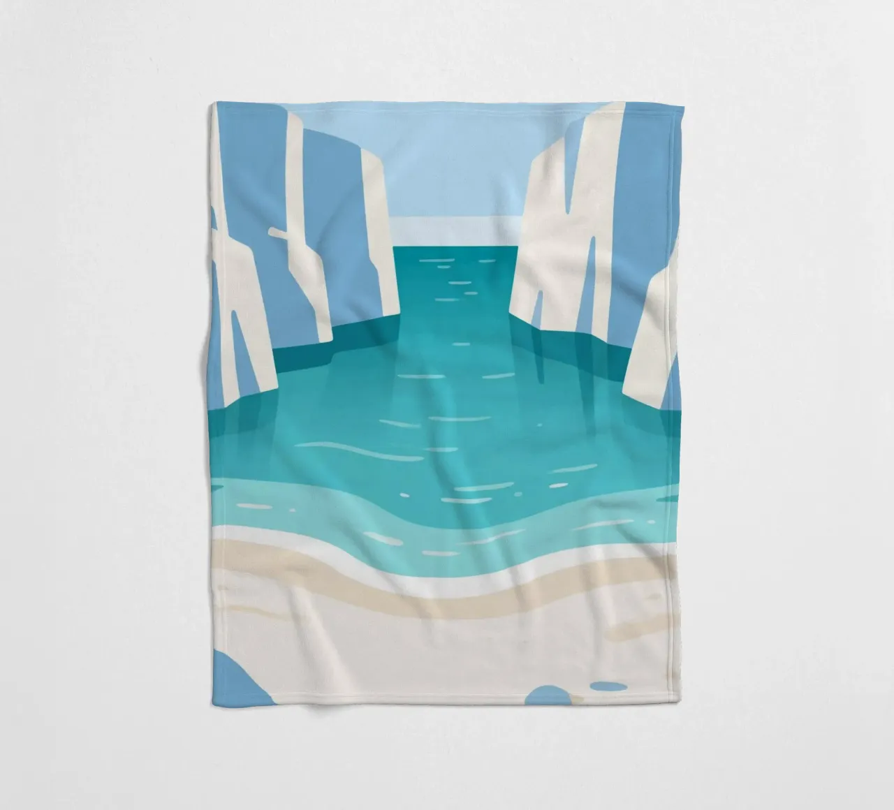 Mare calmo coperta in pile da knowledge