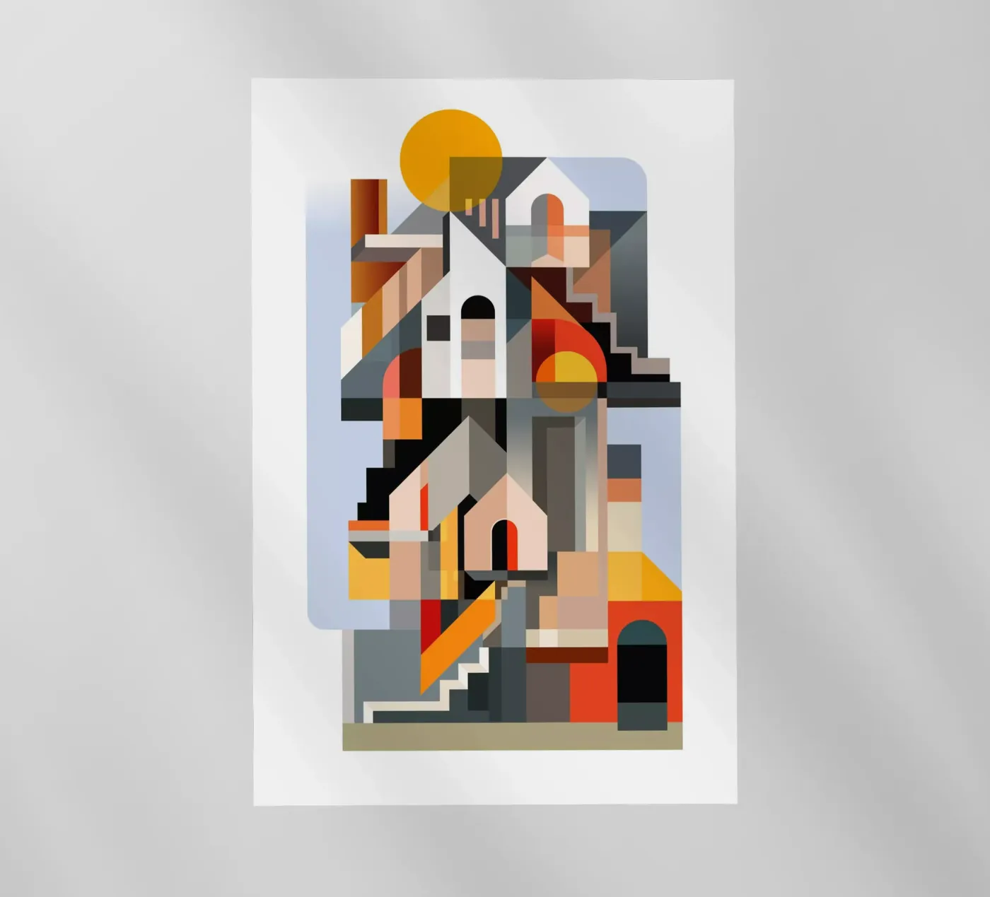 Edifici cubisti pellicola backlit da ThorBrush