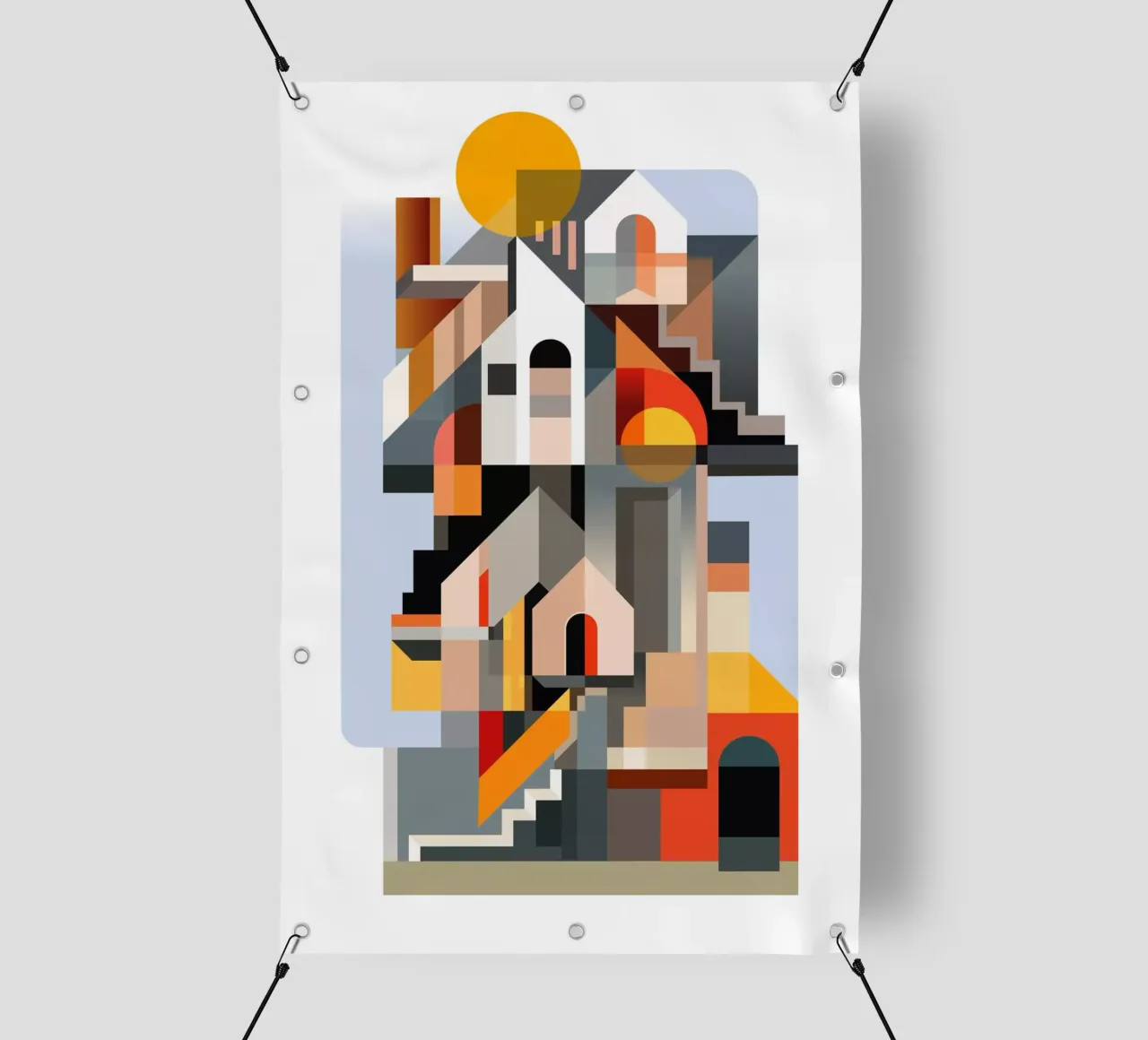 Edifici cubisti telo in pvc da ThorBrush