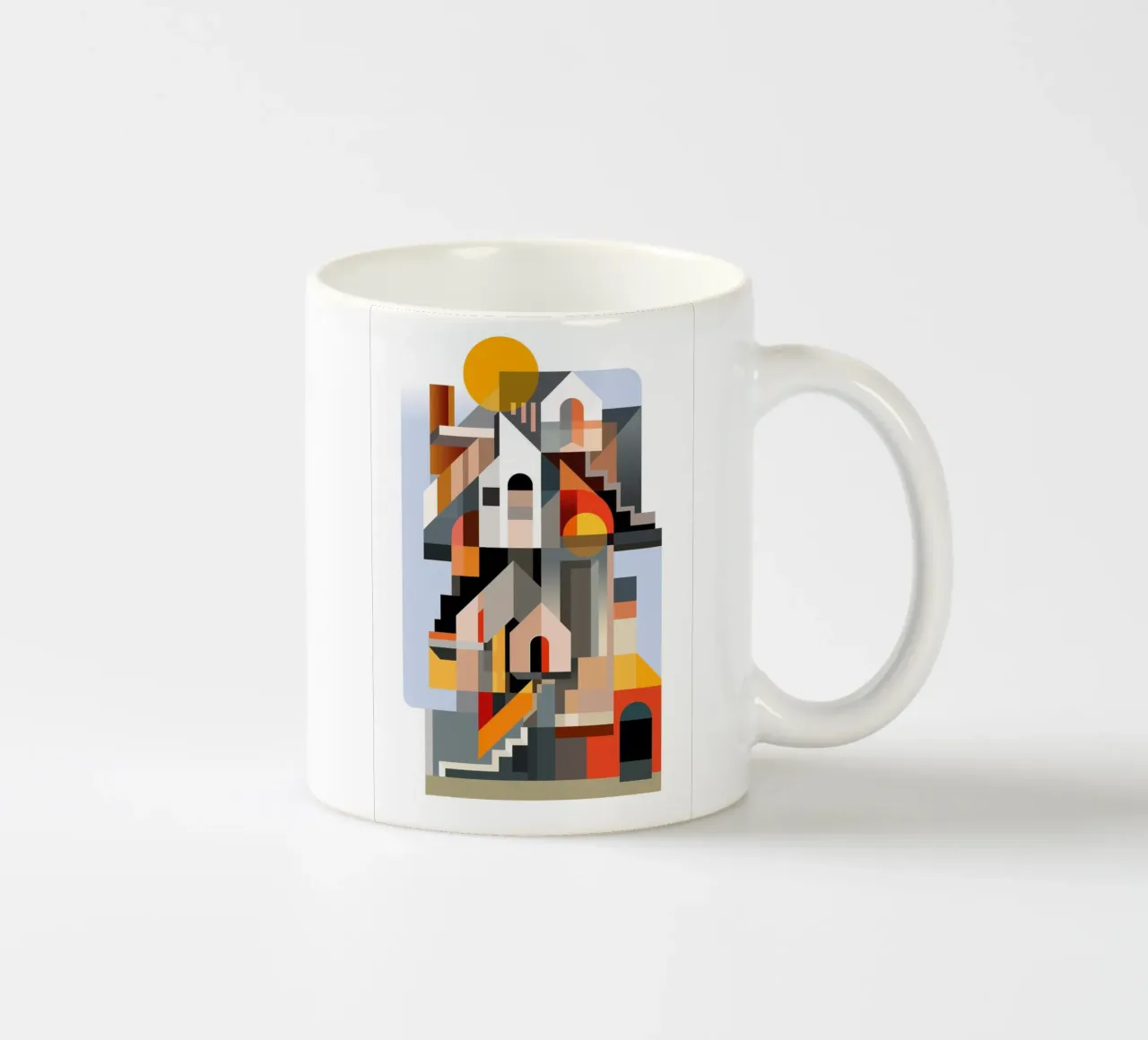 Edifici cubisti tazza in ceramica da ThorBrush
