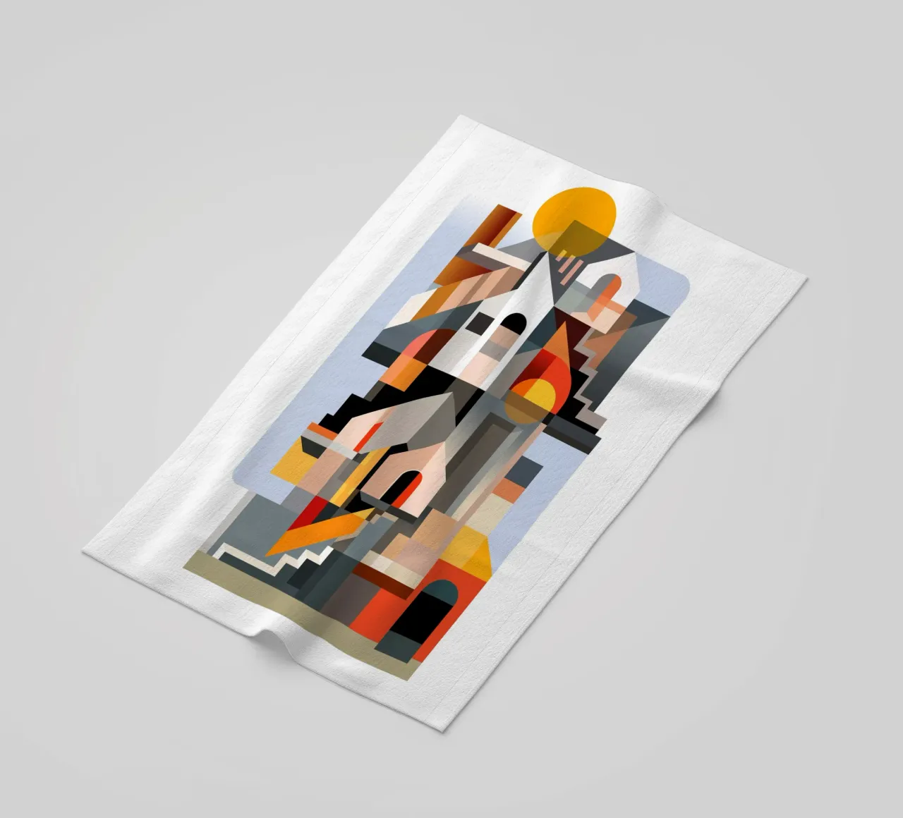 Edifici cubisti telo mare da ThorBrush