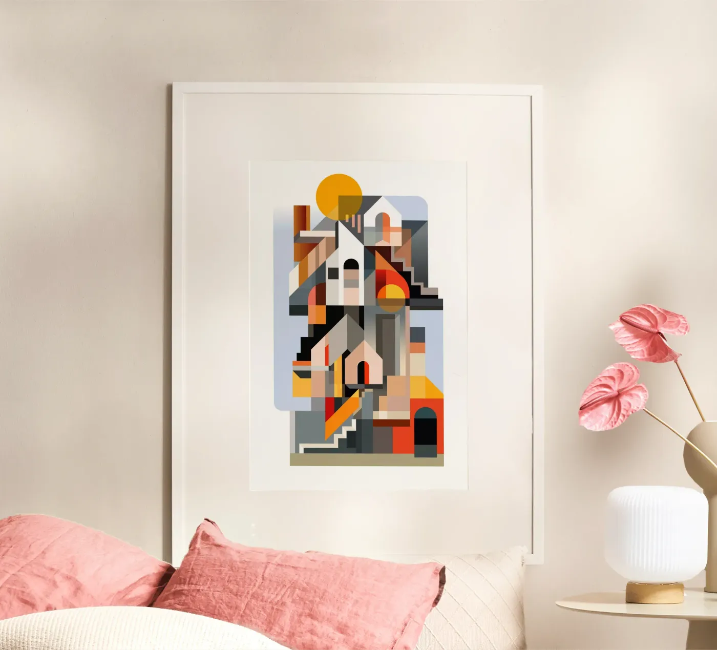 Cubist buildings poster da ThorBrush
