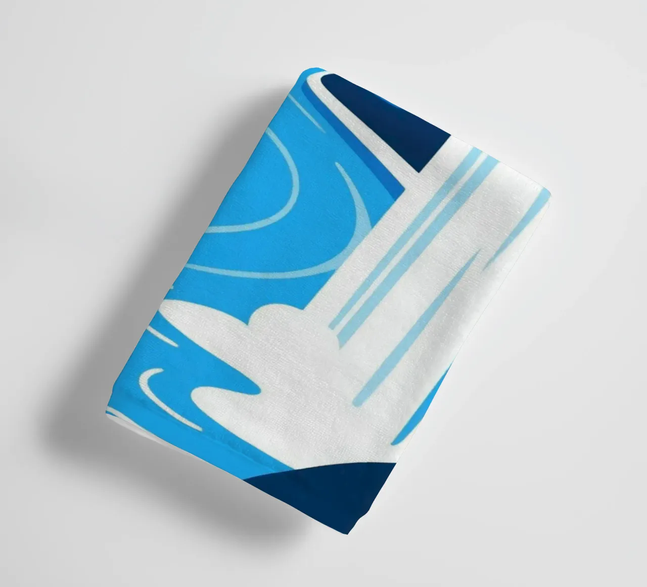 Cascata blu asciugamano da bagno da knowledge