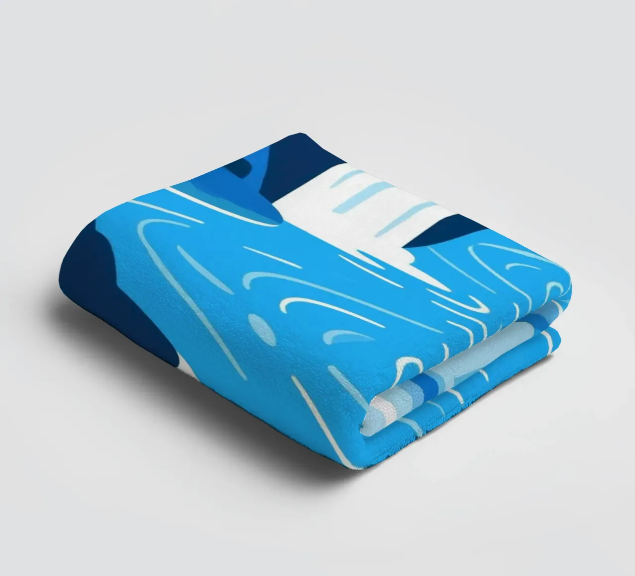 Cascata blu asciugamano da bagno da knowledge