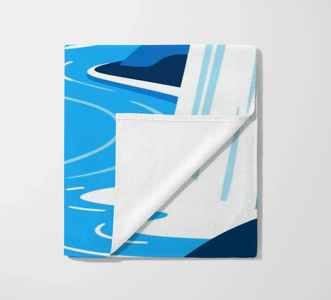 Cascata blu telo mare da knowledge