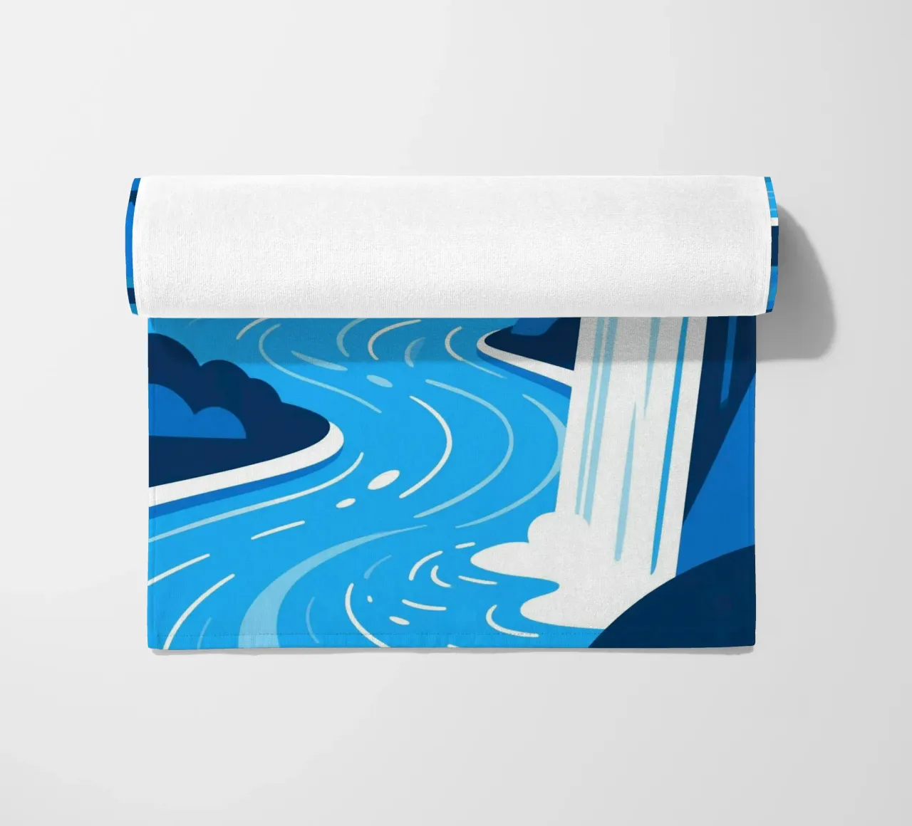 Cascata blu telo mare da knowledge