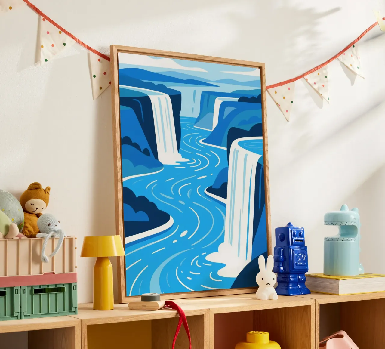 Blue Waterfall acrylic glass by knowledge