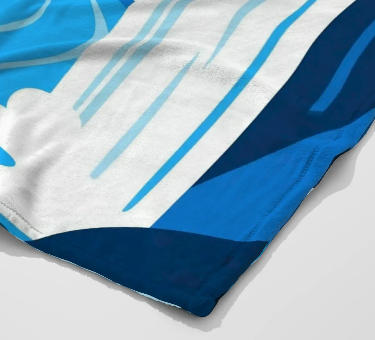 Cascata blu coperta in pile da knowledge