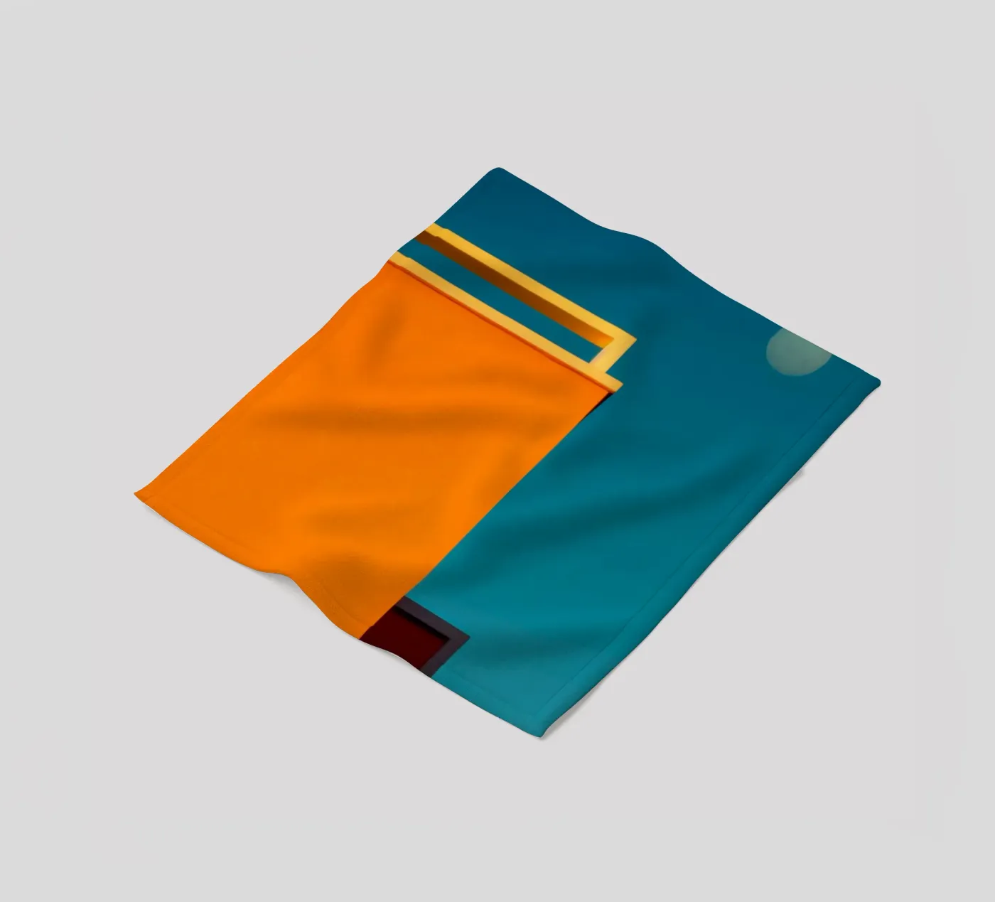 Lune fleece blanket by Affiches Minimalistes