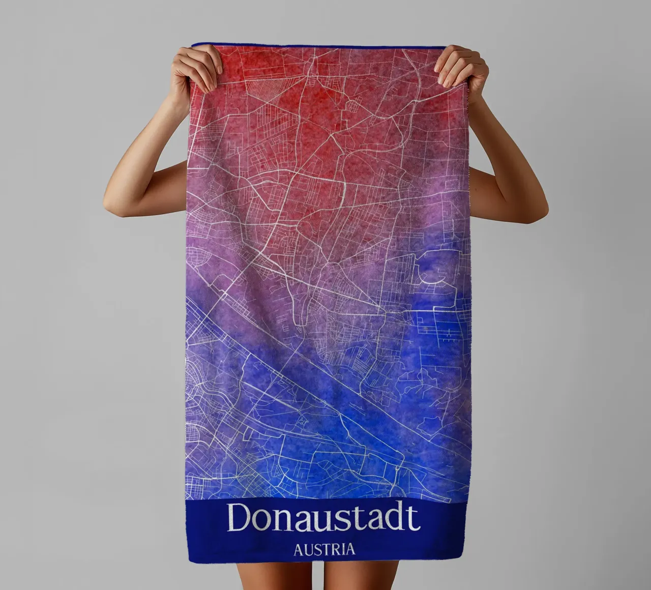 Donaustadt AUSTRIA asciugamano da bagno da WorldPrint