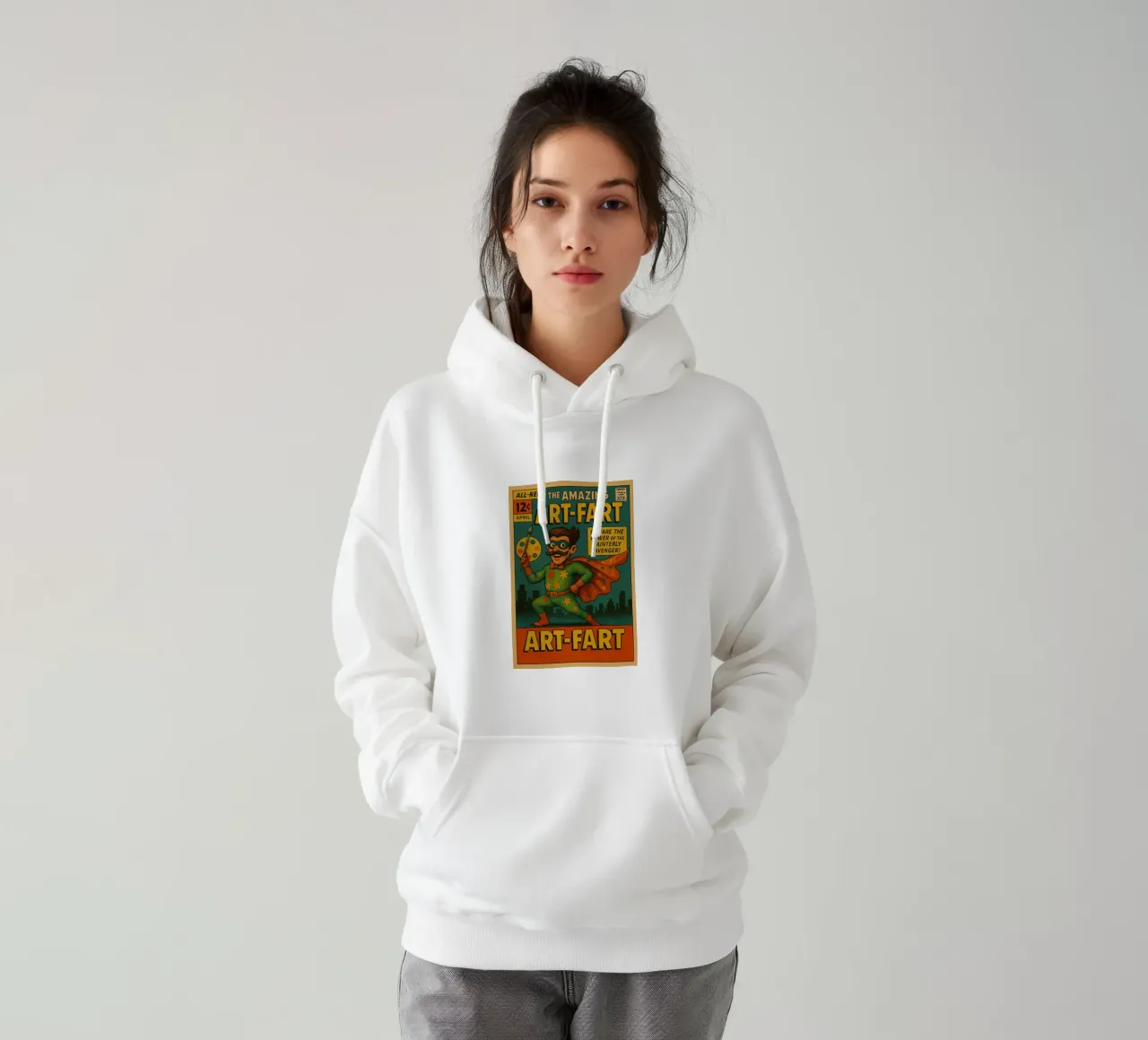 ART-FART - Fresh Supes On The Block felpa con cappuccio da Vintage Van Gogh