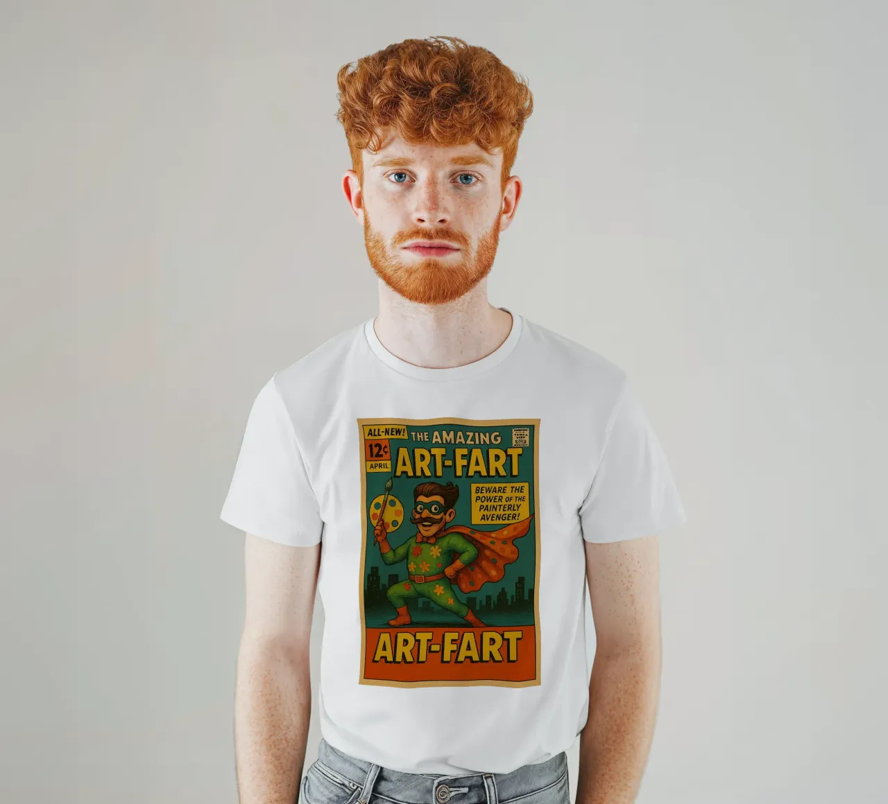 ART-FART - Fresh Supes On The Block t-shirt da Vintage Van Gogh