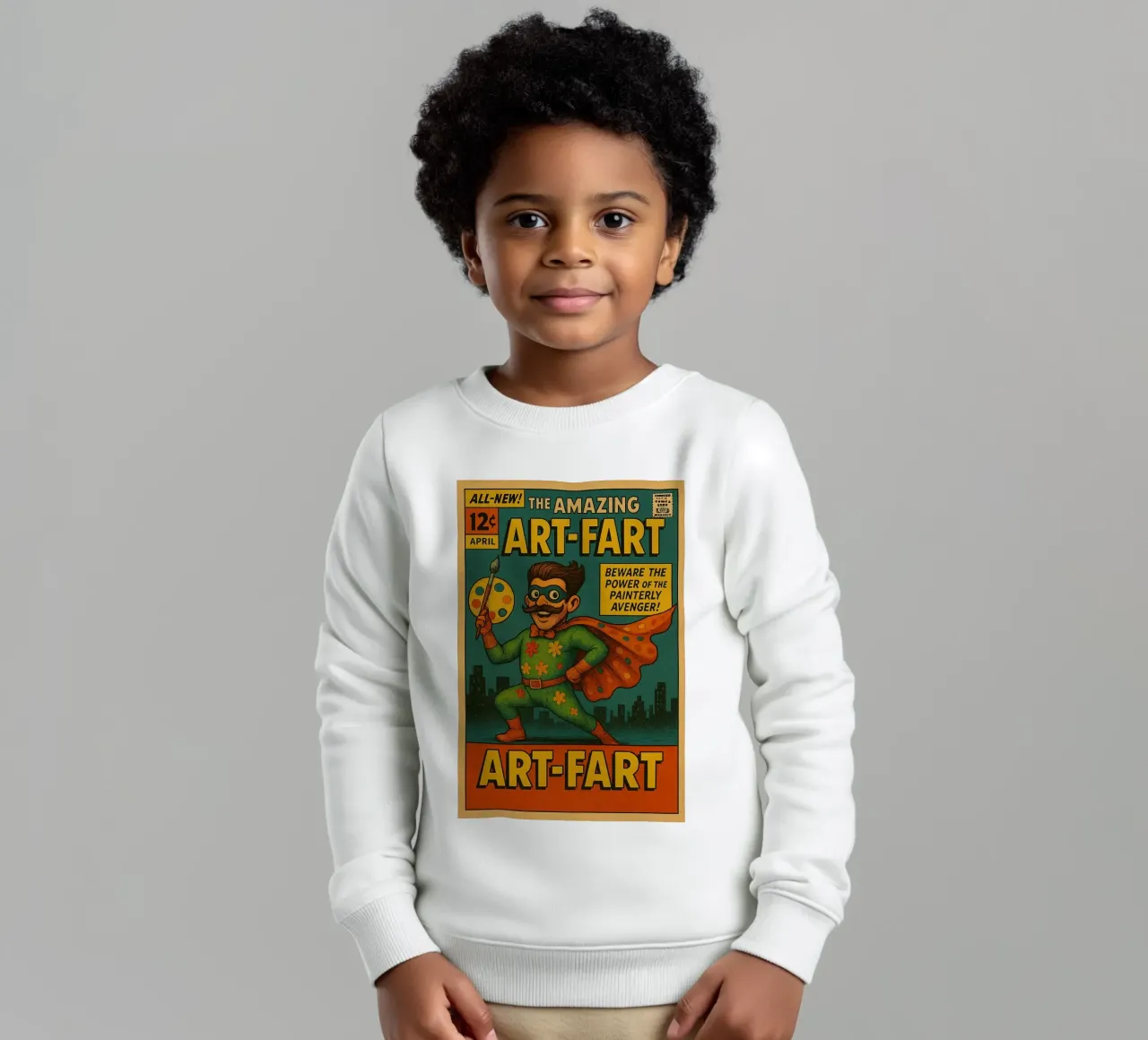 ART-FART - Fresh Supes On The Block felpa bambino da Vintage Van Gogh
