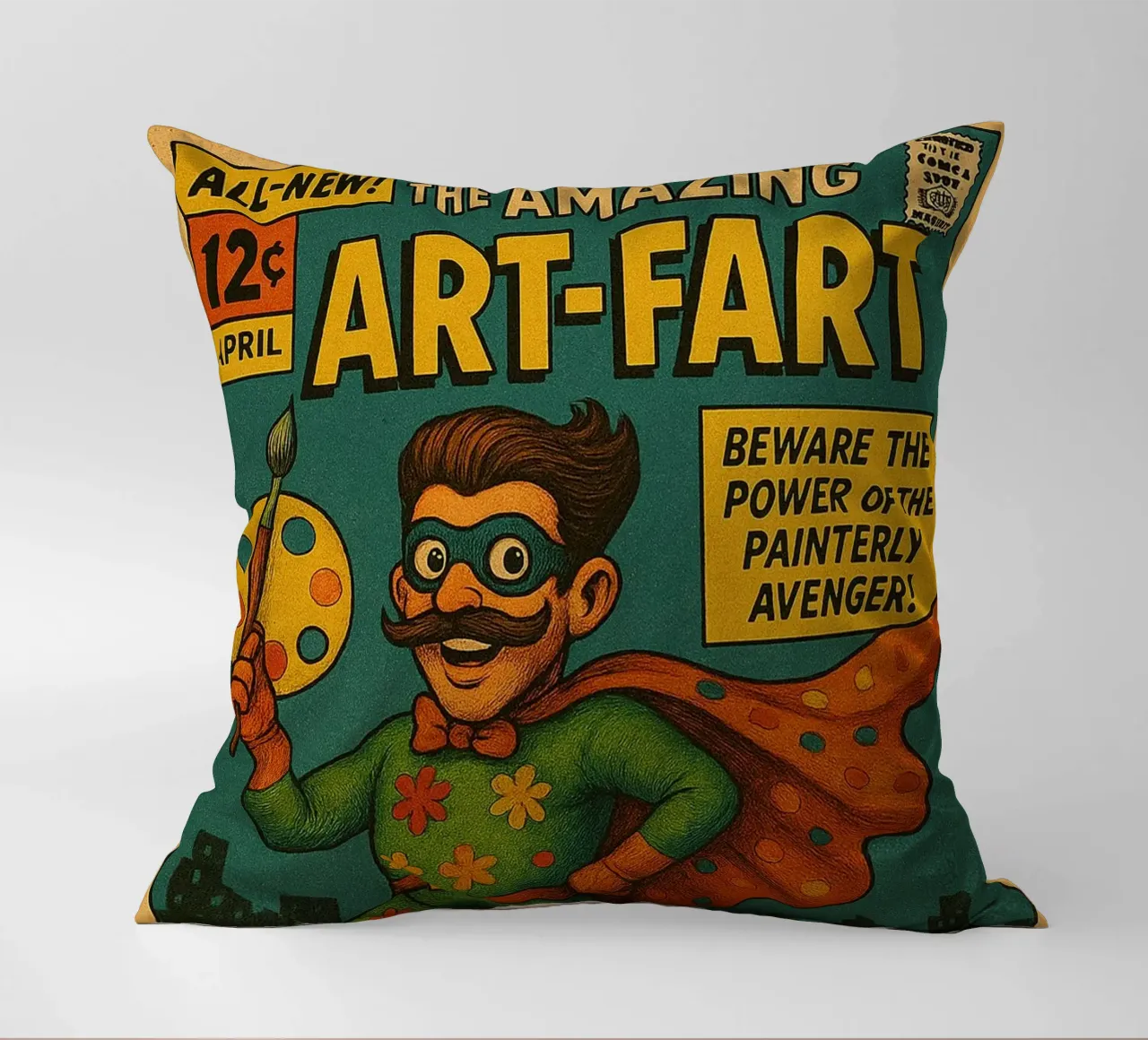 ART-FART - Fresh Supes On The Block cuscino da Vintage Van Gogh
