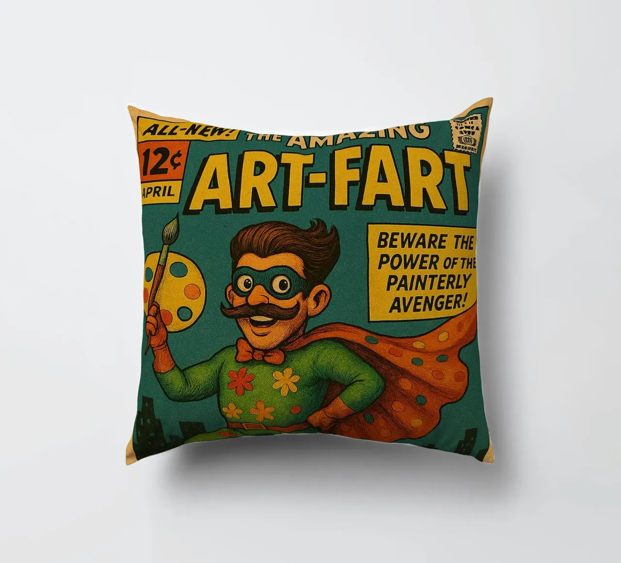 ART-FART - Fresh Supes On The Block cuscino da Vintage Van Gogh