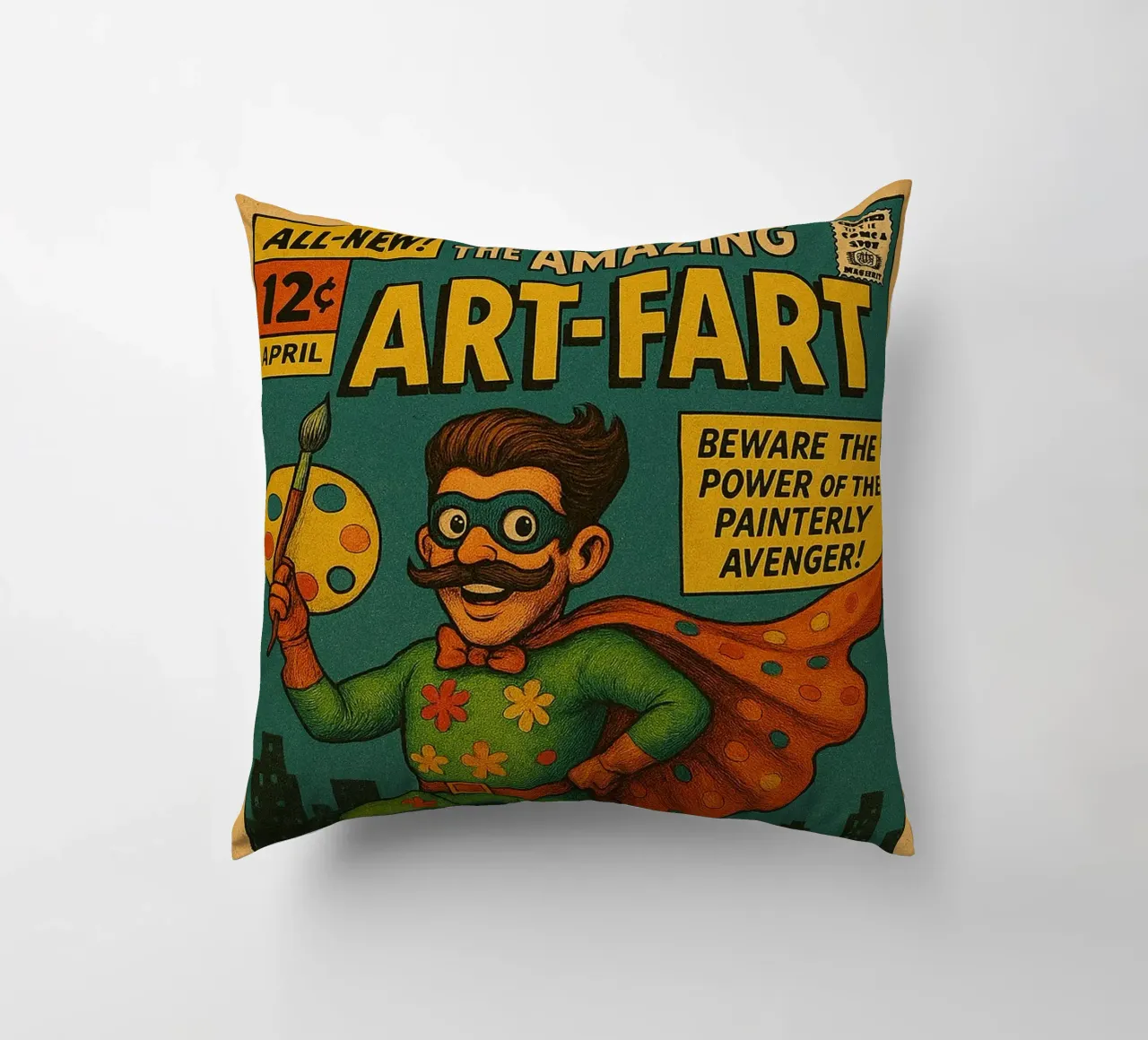 ART-FART - Fresh Supes On The Block cuscino da Vintage Van Gogh