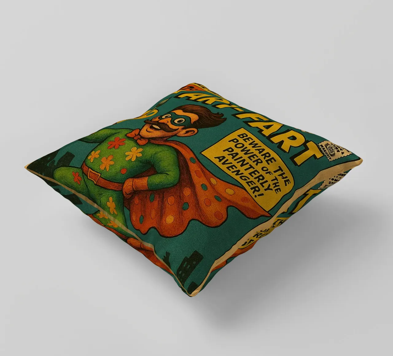 ART-FART - Fresh Supes On The Block cuscino da Vintage Van Gogh