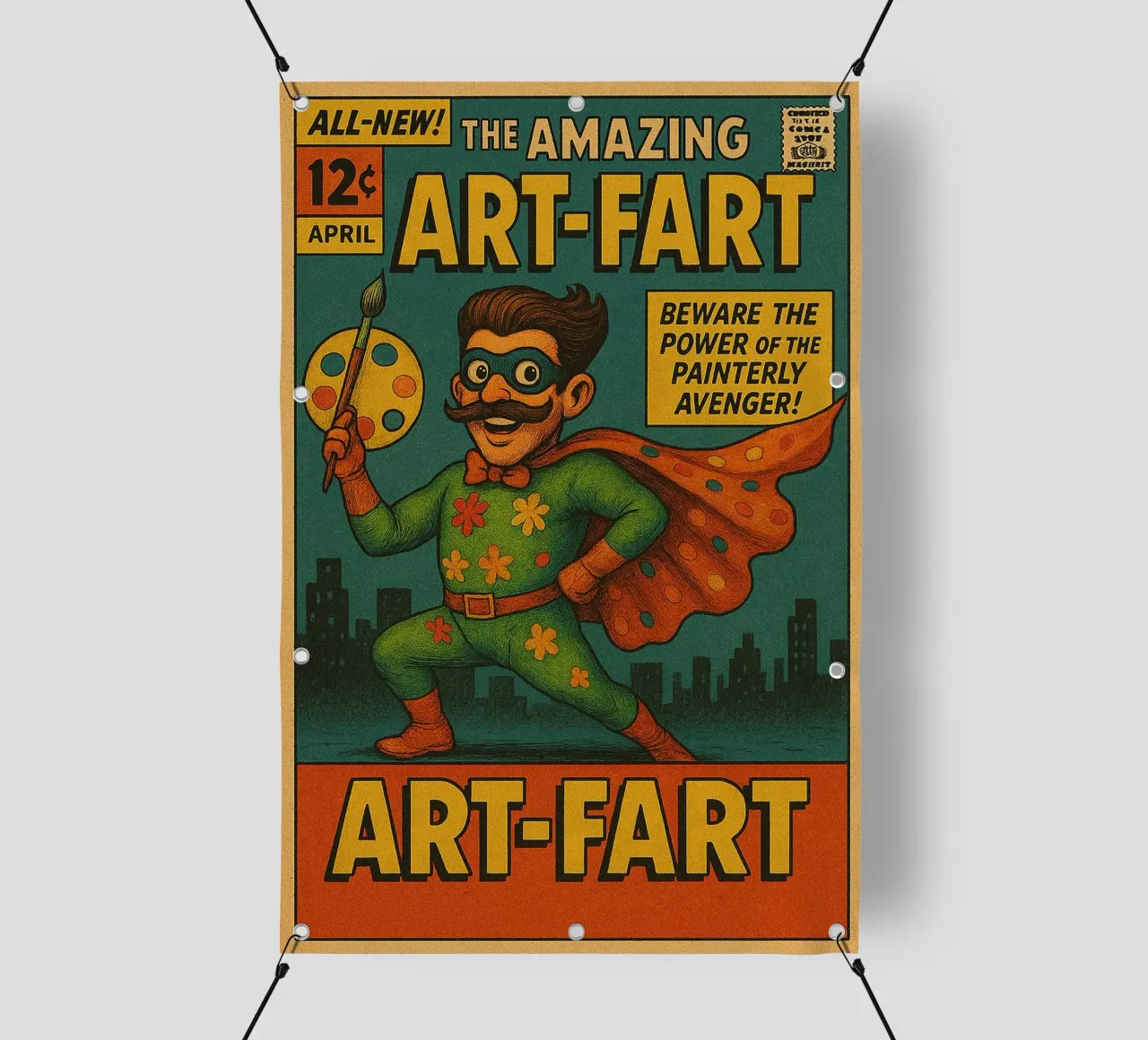 ART-FART - Fresh Supes On The Block telo in pvc da Vintage Van Gogh