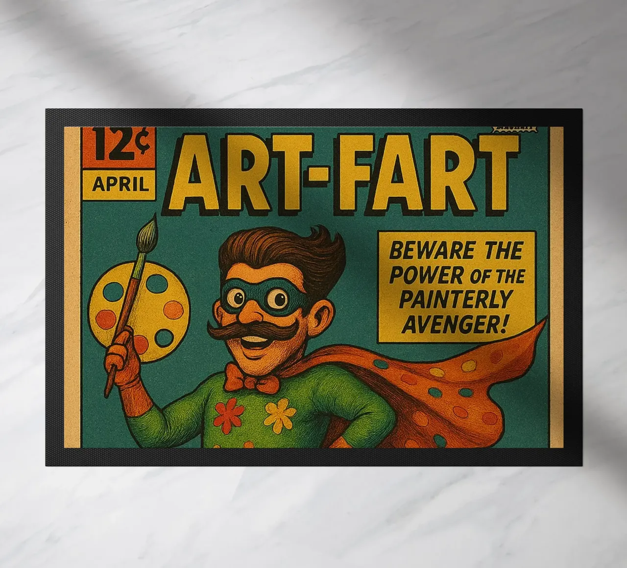 ART-FART - Fresh Supes On The Block felpudo de Vintage Van Gogh