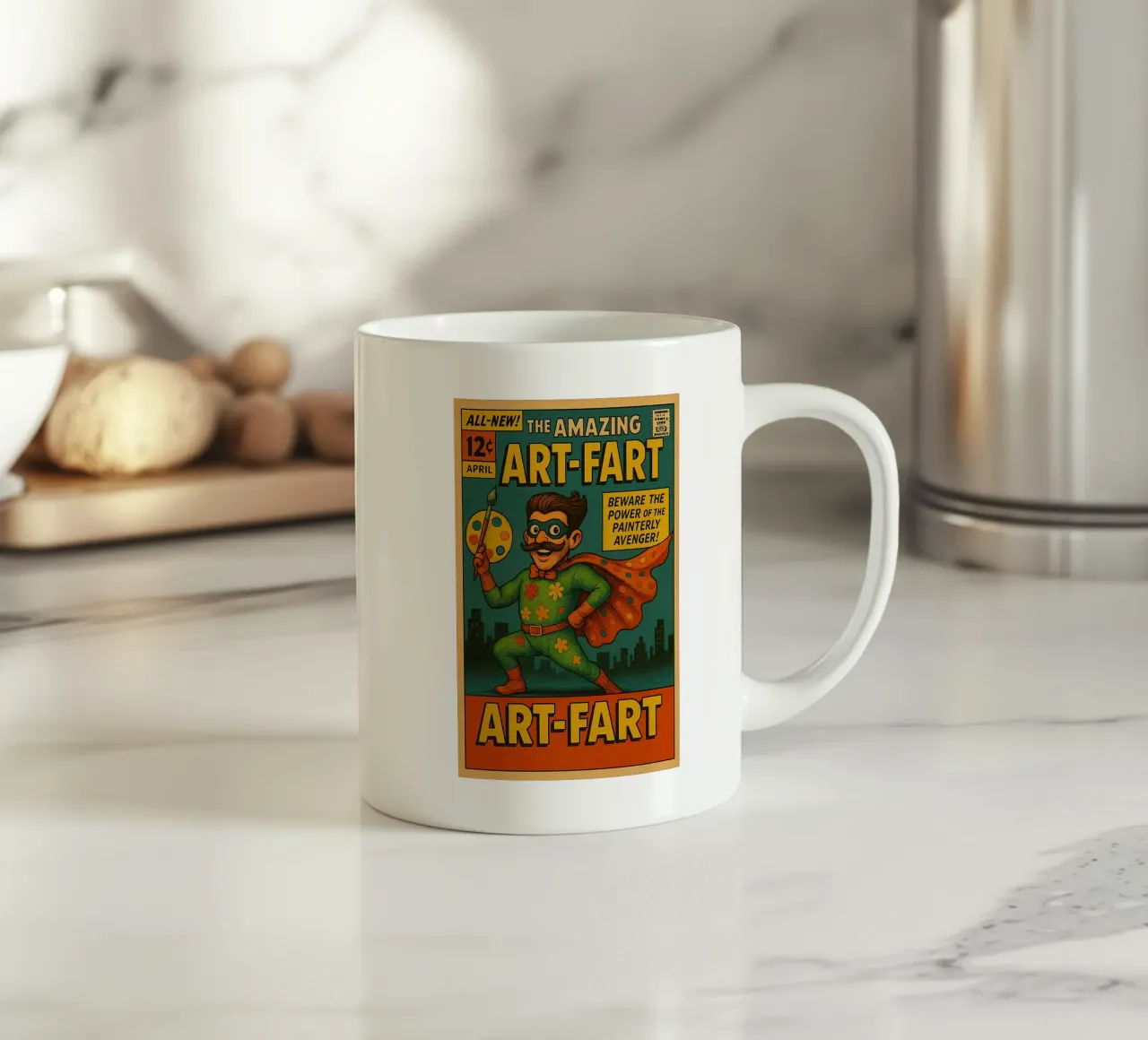 ART-FART - Fresh Supes On The Block keramische mok van Vintage Van Gogh
