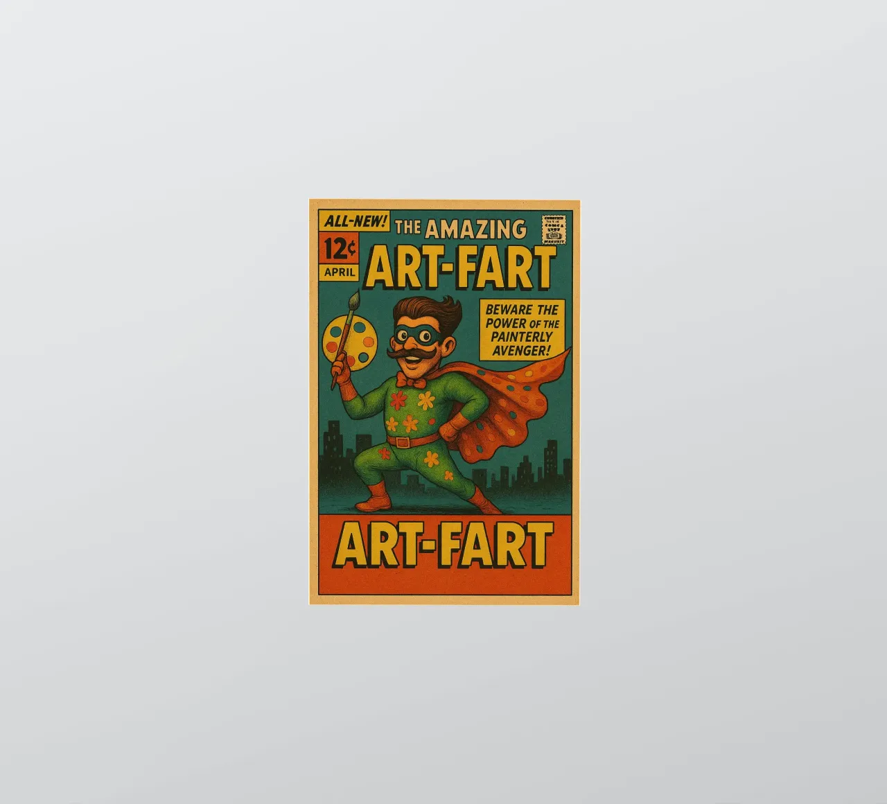 ART-FART - Fresh Supes On The Block adesivo da Vintage Van Gogh