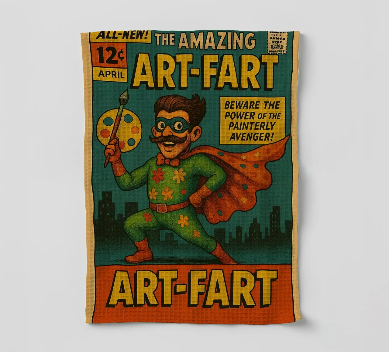 ART-FART - Fresh Supes On The Block torchon de Vintage Van Gogh