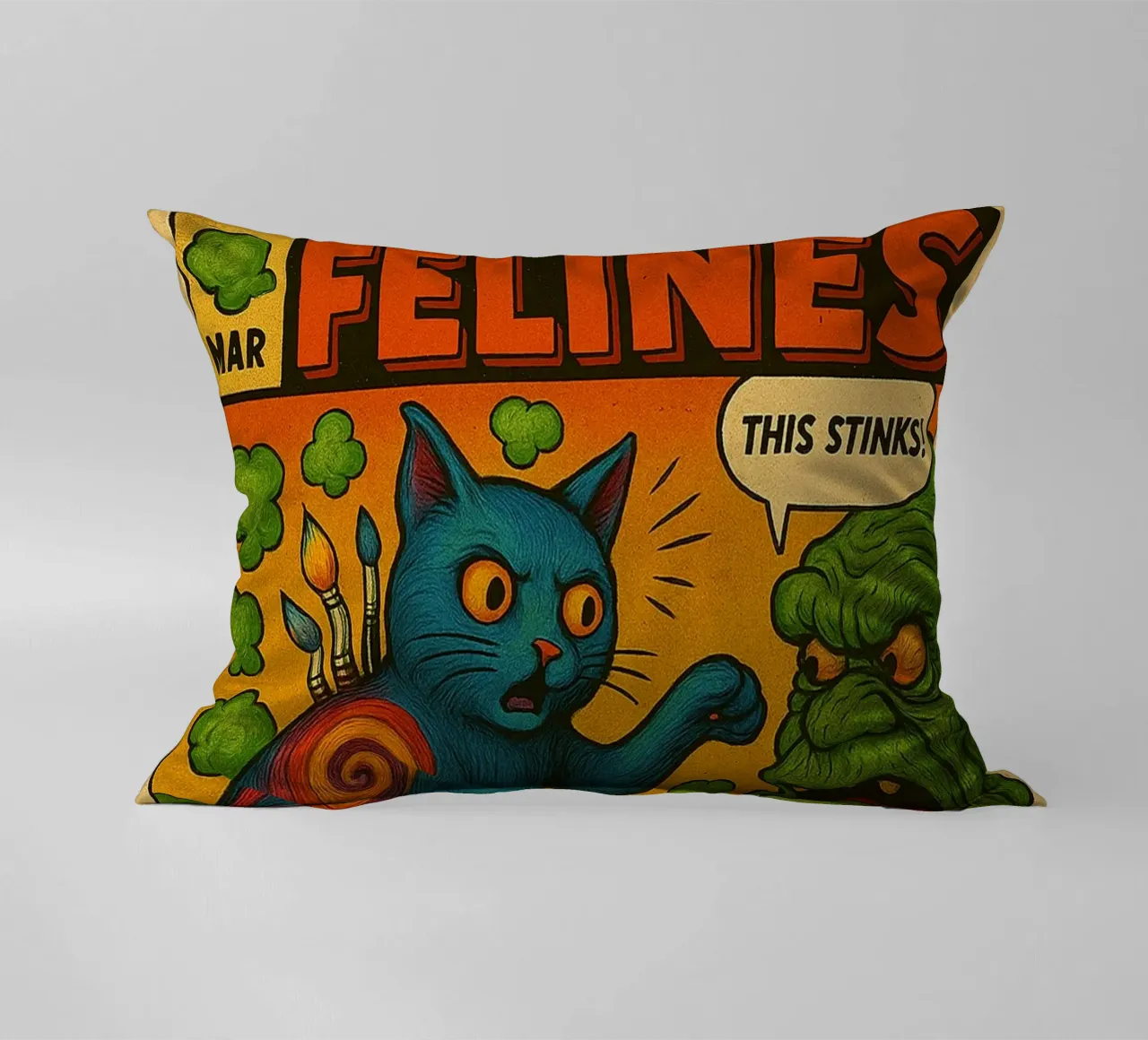 ARTSY CAT - Fresh Supes On The Block cuscino da Vintage Van Gogh