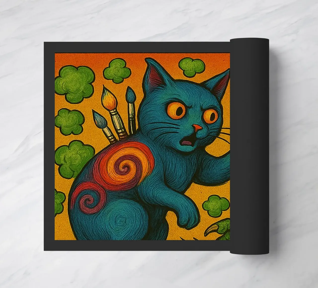 ARTSY CAT - Fresh Supes On The Block zerbino da Vintage Van Gogh