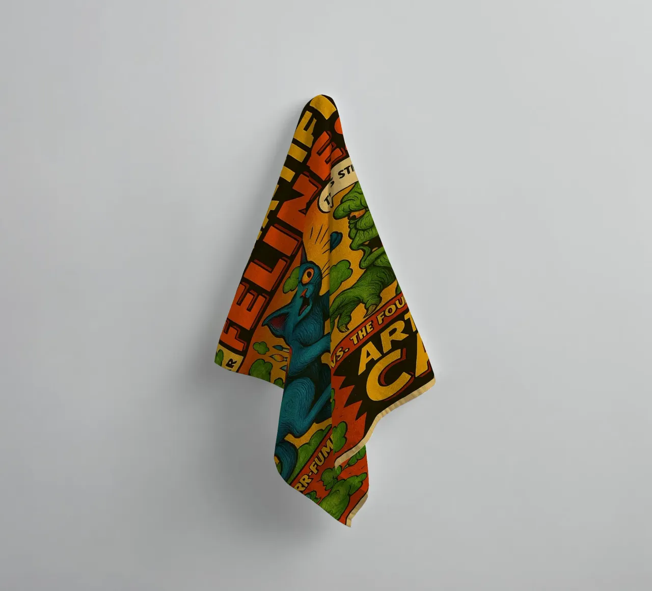 ARTSY CAT - Fresh Supes On The Block asciugamano da bagno da Vintage Van Gogh