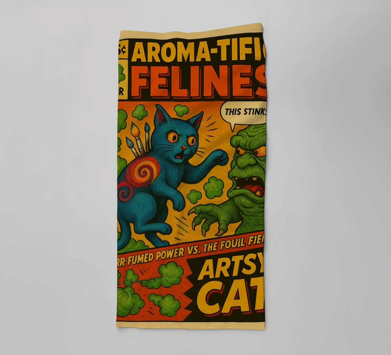 ARTSY CAT - Fresh Supes On The Block asciugamano da bagno da Vintage Van Gogh