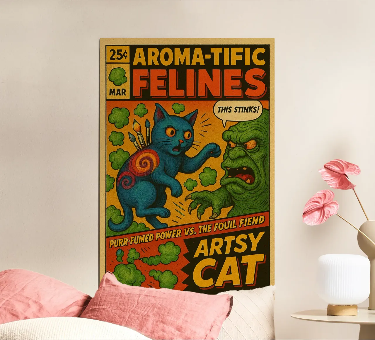 ARTSY CAT - Fresh Supes On The Block hahnemühle de Vintage Van Gogh