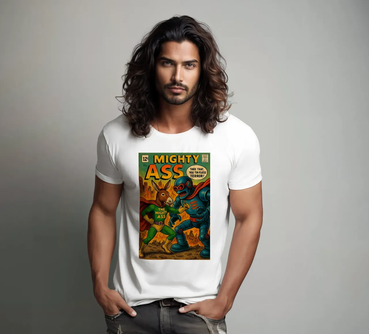 THE MIGHTY ASS - Fresh Supes On The Block t-shirt da Vintage Van Gogh