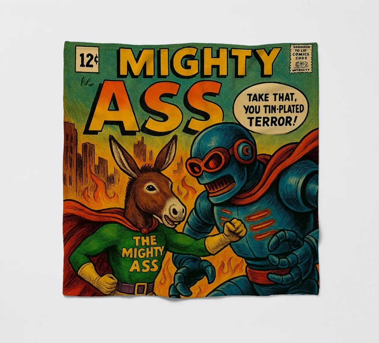 THE MIGHTY ASS - Fresh Supes On The Block coperta in pile da Vintage Van Gogh