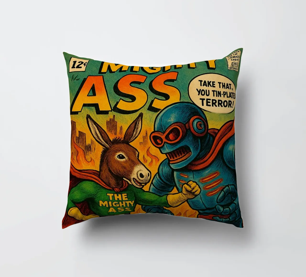 THE MIGHTY ASS - Fresh Supes On The Block cuscino da Vintage Van Gogh