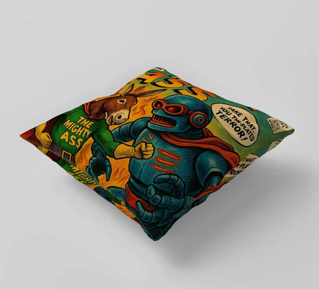 THE MIGHTY ASS - Fresh Supes On The Block cuscino da Vintage Van Gogh