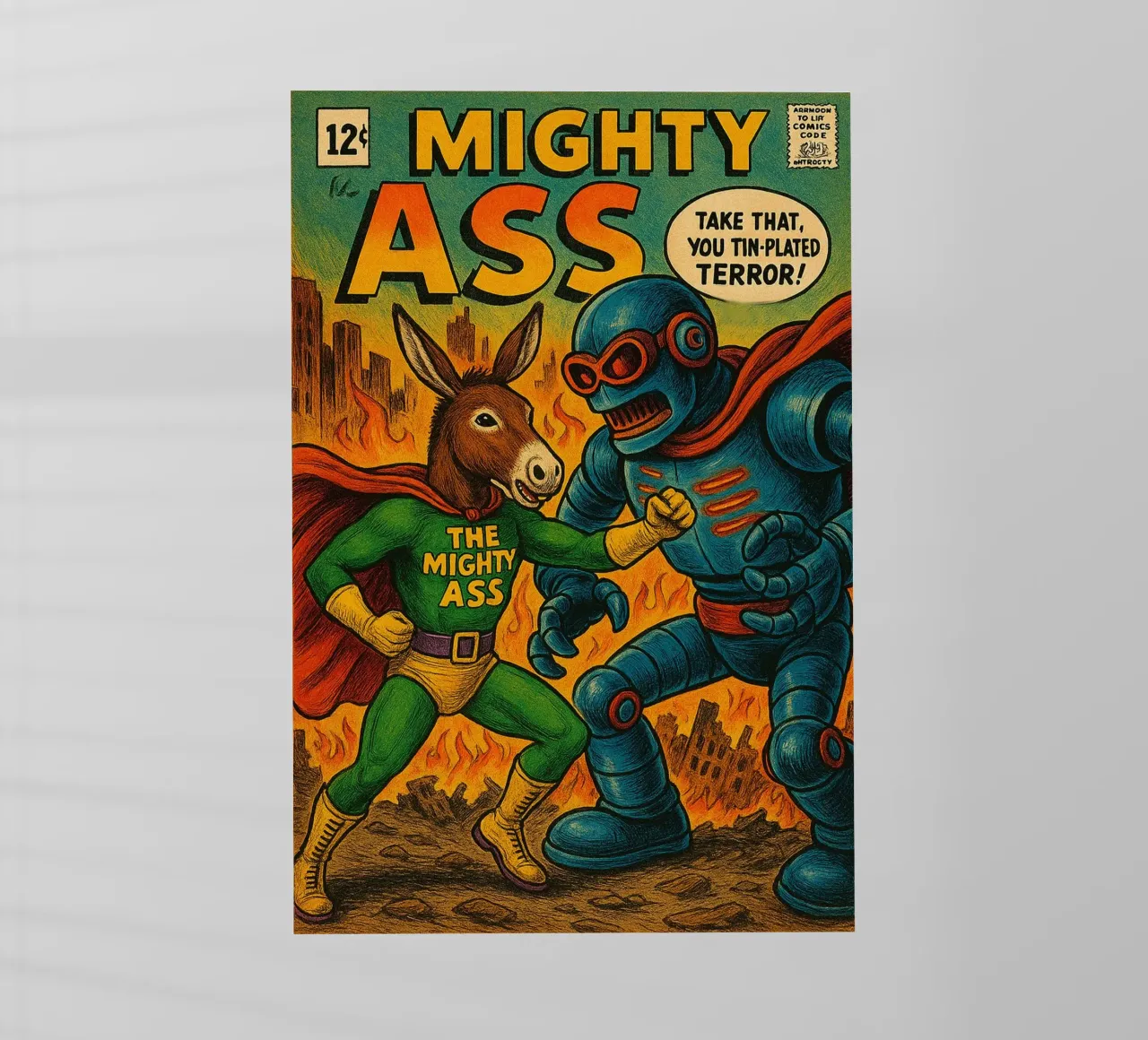THE MIGHTY ASS - Fresh Supes On The Block pellicola backlit da Vintage Van Gogh