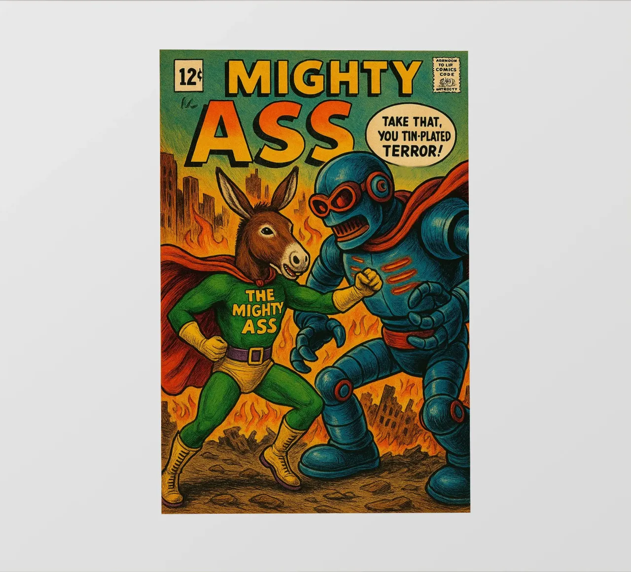 THE MIGHTY ASS - Fresh Supes On The Block pellicola backlit da Vintage Van Gogh
