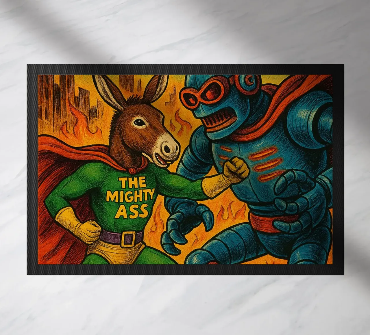 THE MIGHTY ASS - Fresh Supes On The Block zerbino da Vintage Van Gogh