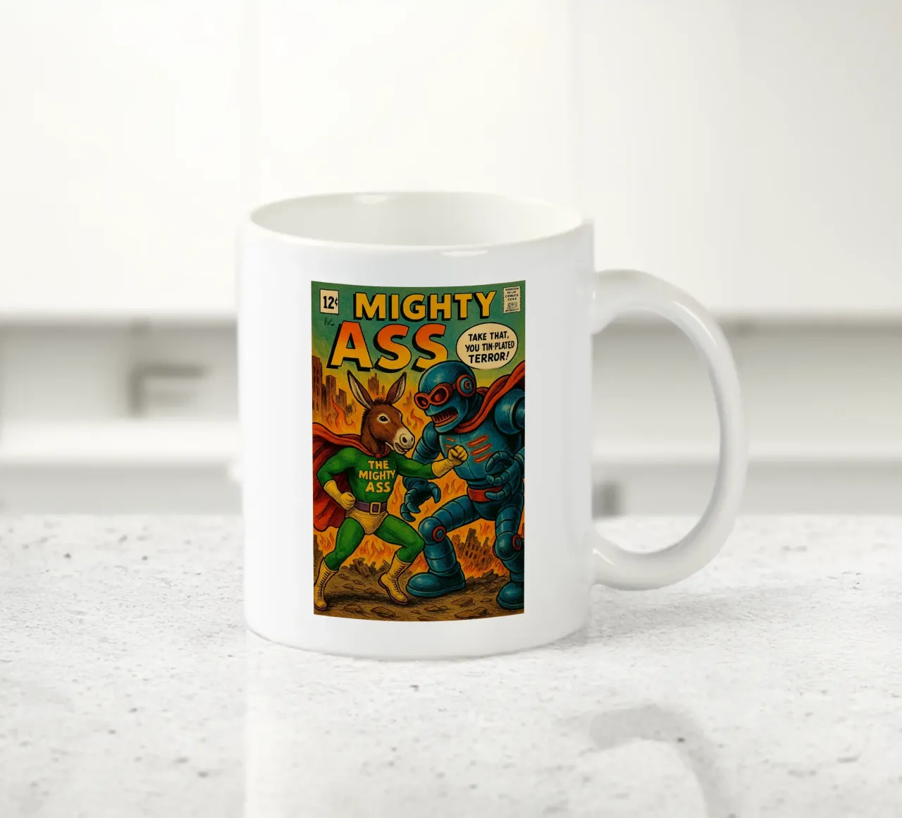 THE MIGHTY ASS - Fresh Supes On The Block tazza in ceramica da Vintage Van Gogh