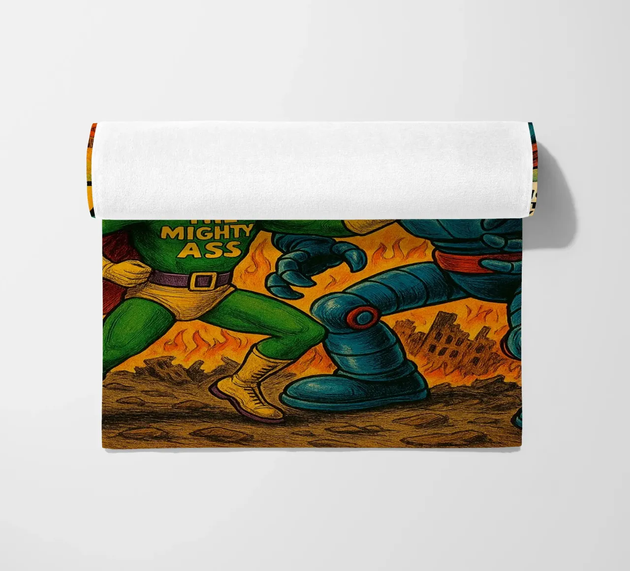 THE MIGHTY ASS - Fresh Supes On The Block telo mare da Vintage Van Gogh