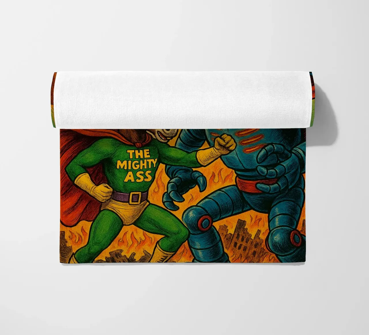 THE MIGHTY ASS - Fresh Supes On The Block telo mare da Vintage Van Gogh
