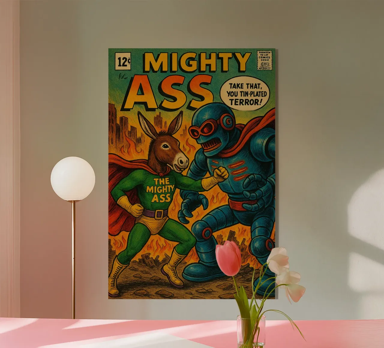 THE MIGHTY ASS - Fresh Supes On The Block metacrilato de Vintage Van Gogh