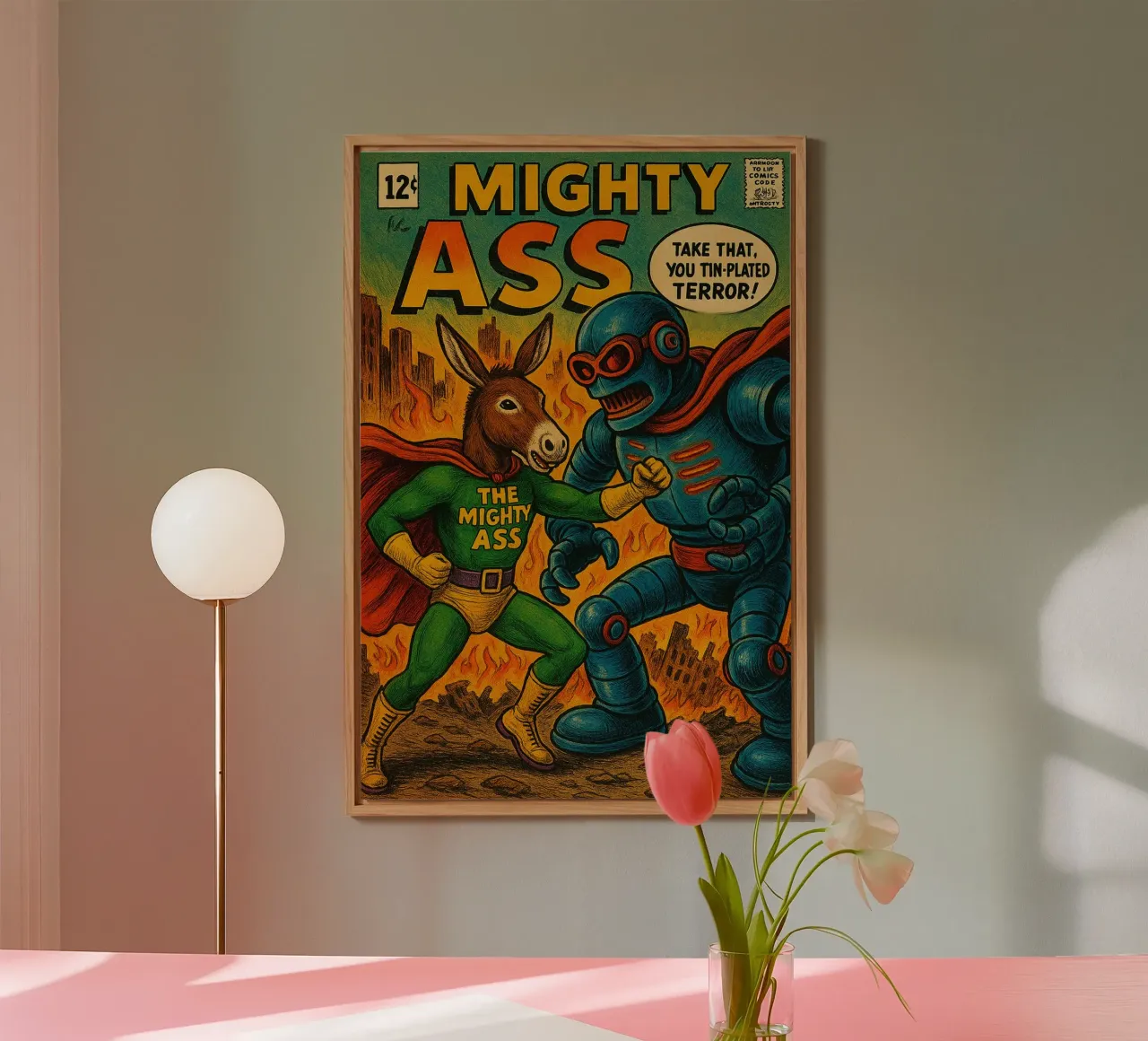 THE MIGHTY ASS - Fresh Supes On The Block pannello forex da Vintage Van Gogh