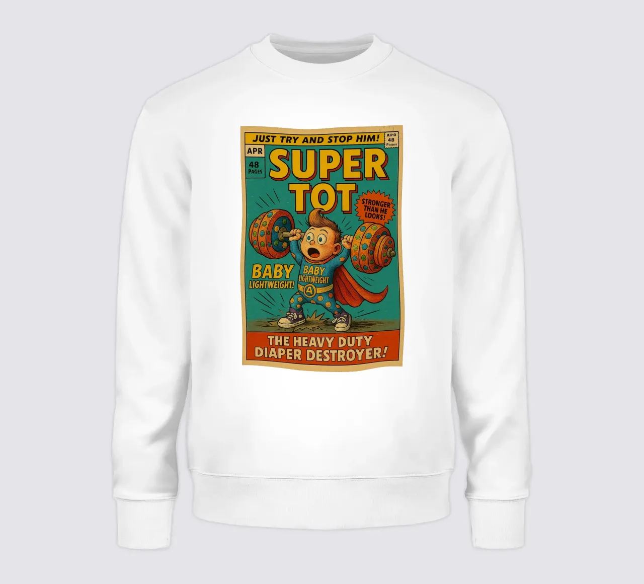 BABY LIGHTWEIGHT SUPER TOT - Fresh Supes On The Block felpa da Vintage Van Gogh