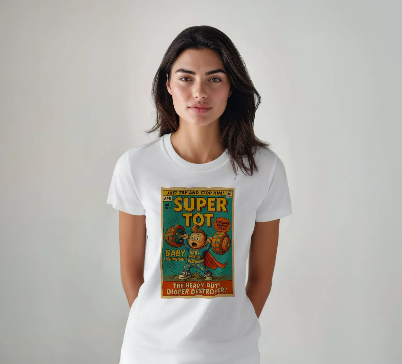 BABY LIGHTWEIGHT SUPER TOT - Fresh Supes On The Block t-shirt da Vintage Van Gogh